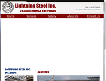 Tablet Screenshot of lightningsteelinc.com